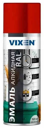 Краска красная аэрозоль 520мл VIXEN VX13020 VIXEN