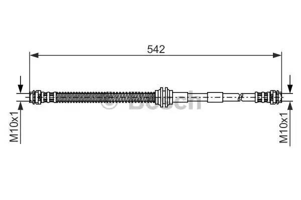 Шланг тормозной VW Touareg (02-10) AUDI Q7 (06-) PORSCHE Cayenne (02-10) передни 1 987 476 325 BOSCH