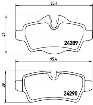 Колодки тормозные P06052 P06052 BREMBO