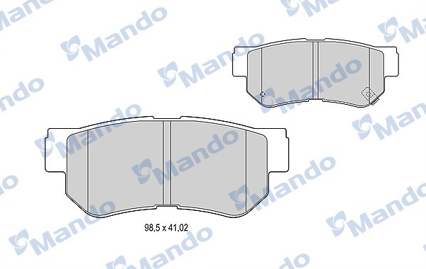 Колодки тормозные HYUNDAI Tucson KIA Sportage (04-) задние (4шт.) MANDO MPH18NS MANDO