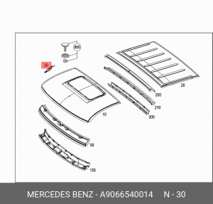 9066540014 BRACKET A 906 654 00 14 MERCEDES BENZ
