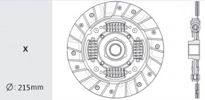 Диск сцепления HYUNDAI Sonata (91-) (1.8/2.0) (SOHC) (215мм) VALEO PHC HD05 VALEO PHC