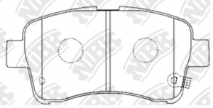 Колодки тормозные SUZUKI Aerio передние (4шт.) NIBK PN9461 NIBK