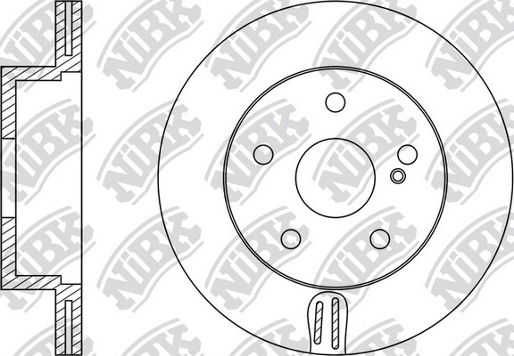 Диск тормозной MERCEDES BENZ W211/W212/W204/W219  RN1272 RN1272 NIBK