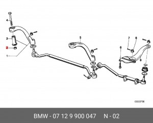 гайка шестигранная самоконтрящаяся! M12x1.5-10-PHR, ISO 113380\ BMW 07 12 9 900 047 BMW