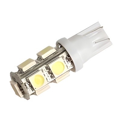 Лампа светодиодная T10 12V 1,2W "NORD YADA" (9SMD, теплый белый ) 900295 NORD YADA