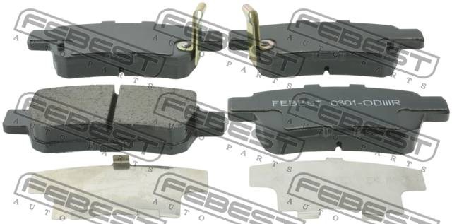 Колодки задние HONDA ODYSSEY III (LHD) 2005-2010 0301-ODIIIR 0301-ODIIIR FEBEST