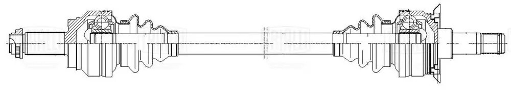 Привод для а/м BMW X5 E70 07- Шлц. 27х30 зад. лев./прав. AR 2642 AR2642 TRIALLI