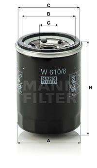 HONDA CIVIC (2001-2005) W6106 MANN FILTER
