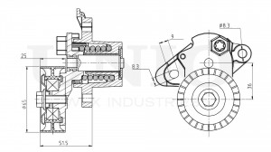 Ролик с натяжителем приводного ремня TNS-10169 UNIO
