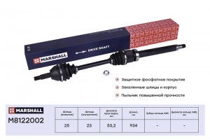 Привод в сборе правый без ABS Ford Focus I 98- M8122002 M8122002 MARSHALL