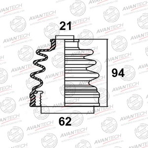 Пыльник привода Avantech BD0501 AVANTECH