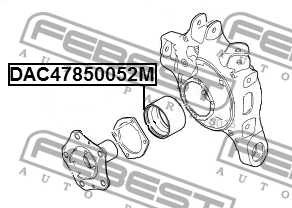 Подшипник ступицы передний DAC47850052M DAC47850052M FEBEST