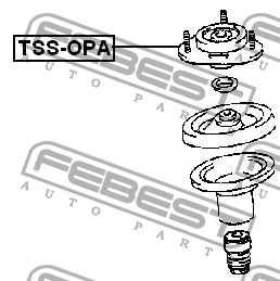 опора амортизатора переднего!\ Toyota Opa 00-05 TSS-OPA FEBEST