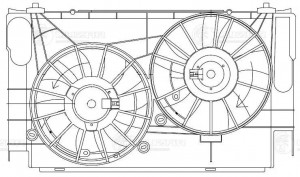 Э/вентиляторы охл. с кожухом (2 вент.) для а/м Toyota RAV 4 (13-) 2.0i LFK1920 LFK1920 LUZAR