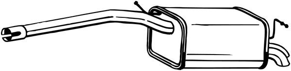 Глушитель VW Caddy задняя часть BOSAL 233-405 BOSAL