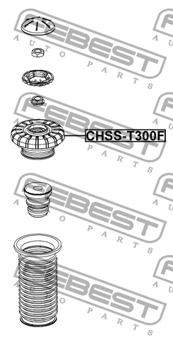 Опора амортизатора с подш CHEVROLET AVEO 09-17, SPARK 05-17 CHSS-T300F CHSS-T300F FEBEST
