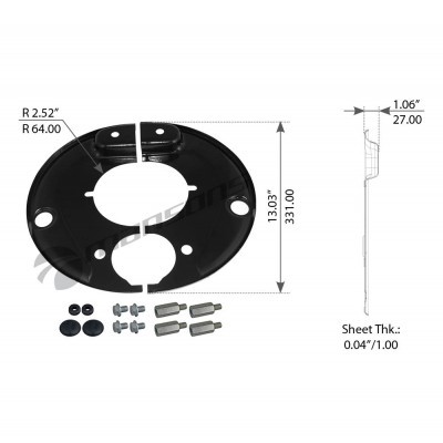 Пыльник торм. барабана 300х200 GIGANT SMB 870008 MANSONS