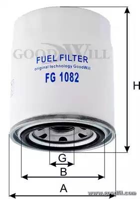 Фильтр топливный HUYNDAI HD 120 FG 1082 GOODWILL