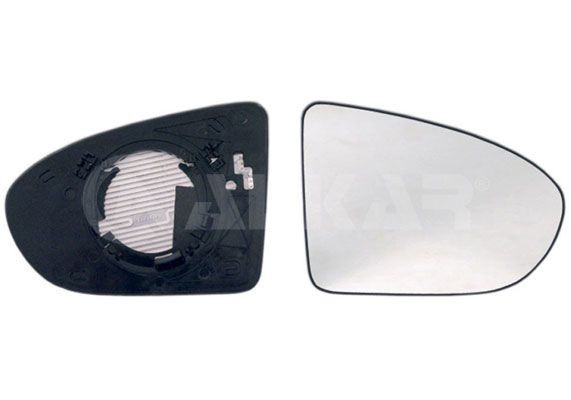 стекло зеркала правое! с кроншт. выпукл. с подогр.\ Nissan Qashqai 07> 6432567 ALKAR