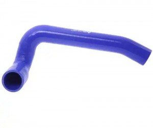 Патрубок ГАЗ-3309 дв.ЯМЗ-53442 радиатора нижний синий силикон (d=40) MEGAPOWER 13016038 MEGA POWER