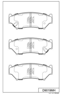 Колодки тормозные дисковые пер. SUZUKI GRAND VITARA 1.62.0 2.0TD 98- D9019MH D9019MH MK KASHIYAMA