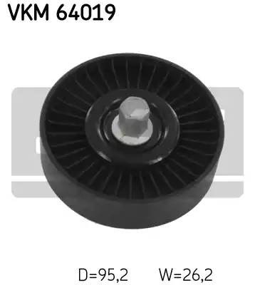 ролик обводной!\ Hyundai Solaris 1.4/1.6 10> VKM64019 SKF