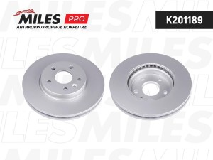 Диск тормозной (серия PRO с антикоррозионным покрытием) CHEVROLET CRUZE/OPEL AST K201189 MILES