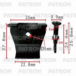 КРЕПЛЕНИЕ ЛОКЕРА TOYOTA AURIS/CAMRY CV3/COROLLA/HIGHLANDER /LAND CR P370308 PATRON