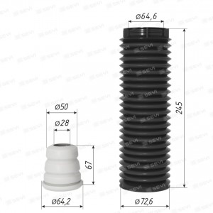 Отбойник амортизатора переднего с пыльником 15296481 SEVI