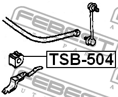 Втулка стабилизатора заднего TSB-504 FEBEST