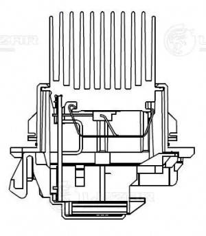 Резистор RENAULT Logan (12-) вентилятора отопителя LUZAR LFR 0977 LUZAR
