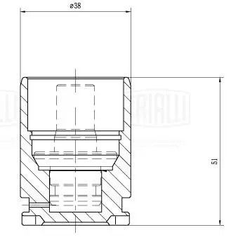Поршень суппорта Honda Accord (97-) зад. d=38мм (RCF 012072) RCF012072 TRIALLI