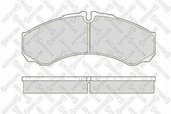 колодки дисковые STD ! 291210 без,165x66x18.3 с увел.ресурсом\Omn Iveco Daily C/ 85-01444-SX STELLOX
