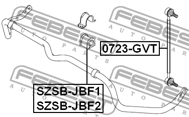 Тяга стабилизатора 0723-GVT 0723-GVT FEBEST