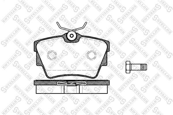 591 10=591 00=FO646881=571875B=FDB1132 !колодки дисковые з.\ VW T4 1.9-2.5TDi 96 602-010B-SX STELLOX