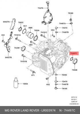 УЛОТНИТЕЛЬНОЕ КОЛЬЦО/LR003974 LR003974 LAND ROVER