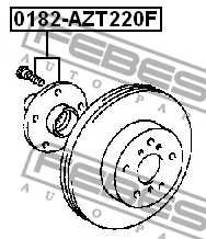 Ступица передняя 0182-AZT220F FEBEST