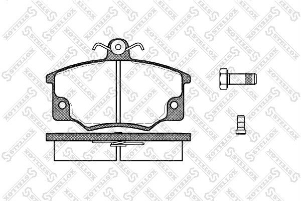 146 14=FDB370 !колодки дисковые п.\ Fiat Tempra 1.4i-1.9D/TD 89-96 157-014-SX STELLOX