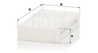 Фильтр салонный CU1721-2 CU17212 MANN FILTER