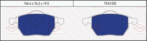 колодки дисковые перед.!\ AUDI A4 94>, VW Passat 96> TCA1222 TATSUMI