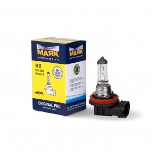 Лампа галогенная Н11 12V 55W "Маяк" Original Pro (PGJ19-2) 02110 MAYAK