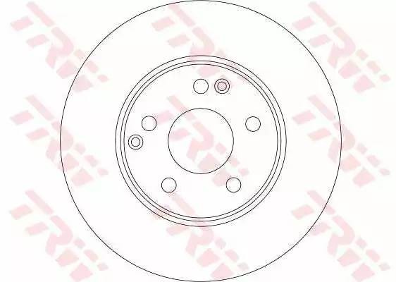 Диск тормозной передний MERCEDES W202, W203, W210 DF4180 DF4180 TRW