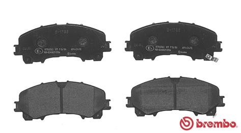 P56106 колодки дисковые передние!\ Nissan X-Trail, Infiniti Q50 1.6dCi/2.2D 13> P56106 BREMBO