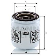 фильтр масляный ! H102 M20x1.5 THERMOKING /RD-I/TD/MD-II/KD W 87 MANN FILTER