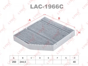 фильтр салона!\ MB W166 ML 3.5i 11> LAC-1966C LYNXAUTO