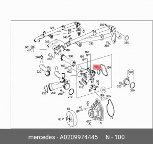 W204 (2007>) A  0209974445 MERCEDES BENZ