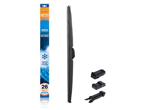 Щетка стеклоочистителя зимняя 650 мм (26) 4 адаптера AWB-W-650 AIRLINE