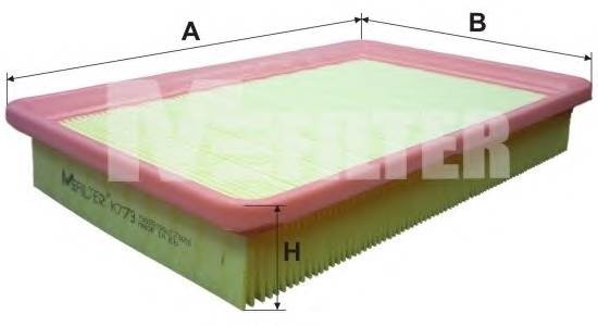 фильтр воздушный!\ Hyundai Elantra/Coupe, KIA Cerato 1.6/2.0/2.0CRDI 00> K779 MFILTER AUTOMOTIVE FILTERS