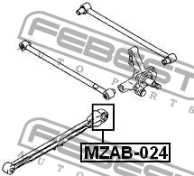 Сайлентблок задней продольной тяги MZAB-024 FEBEST